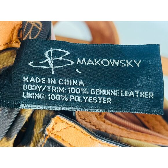 B. Makowsky Kayla Peach Leather Shoulder Bag Orig $318 - Picture 13 of 13